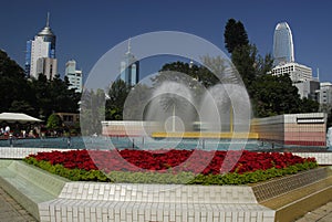 Fountain in Hong Kong Park