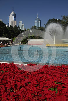 Fountain in Hong Kong Park