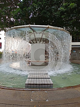 Fountain in Hong Kong park, Admiralty Hongkong