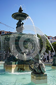 Fountain with humanoid figures