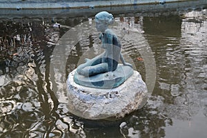 Fountain in Japanese Garden in Margaret Island