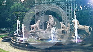 Fountain with jean de la Fontaine photo