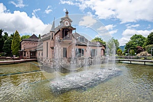 Fountain in Kawaguchiko Music Forest Museum