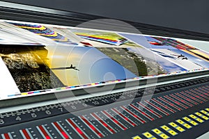 Fountain key control unit on offset print