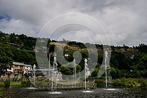 Fountain in La Roche en Ardenne photo