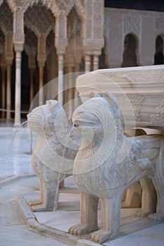 Fountain of Lions in Alhambra, Granada