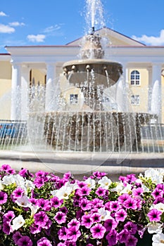 Fountain in Lipetsk city, Russia