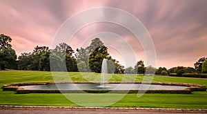 Fountain at Longleat house and safari park photo