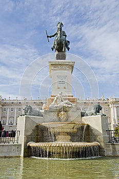 Fountain in Madrid - Spain