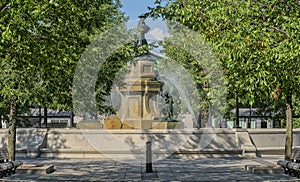 Fountain at the Maisonneuve Market Montreal photo