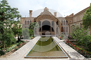 Fountain in mansion