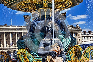 Fountain of Maritime Industry Place de la Concorde Paris France