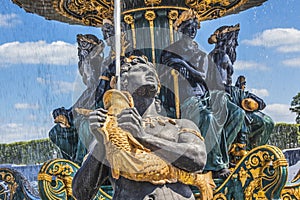 Fountain of Maritime Industry Place de la Concorde Paris France