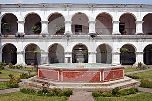 Fountain in monastery photo