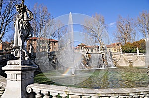 Fountain of the Months in Turin, Piedmont, Italy. photo