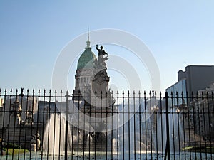 Fountain of the Monument to the Two Congresses. photo