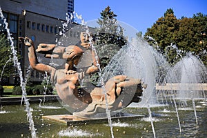 Fountain Muse in the city of Dnipro