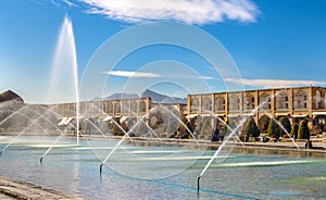 Fountain on Naqsh-e Jahan Square in Isfahan