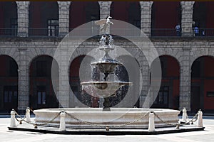 Fountain at National Palace Mexico City