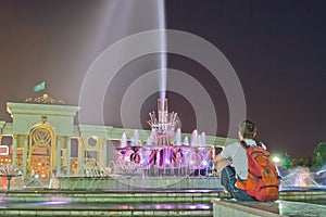 Fountain in National Park of Kazakhstan, Almaty