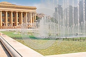 Fountain in the National Seaside Park, Baku city