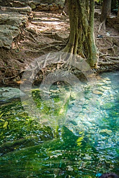 The fountain,Natural wells in Pak Chong is a tourist attraction