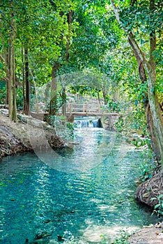 The fountain,Natural wells in Pak Chong is a tourist attraction