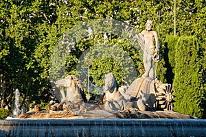 The Fountain of Neprune in Madrid photo
