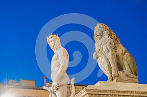 The Fountain of Neptune by Ammannati in Florence, Italy photo