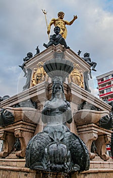 Fountain of the Neptune in Batumi,Georgia.