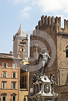 Fountain of Neptune in Bologna