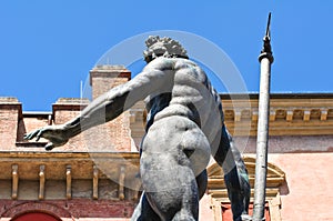 Fountain of Neptune. Bologna. Emilia-Romagna. Italy.