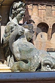 Fountain of Neptune. Bologna. Emilia-Romagna. Italy.