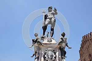 Fountain of Neptune in Bologna