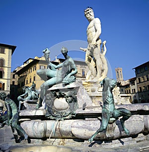 Fountain of Neptune in Florence