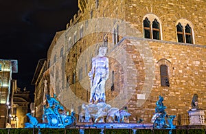 The Fountain of Neptune in Florence