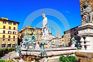 Fountain of Neptune, Florence, Italy