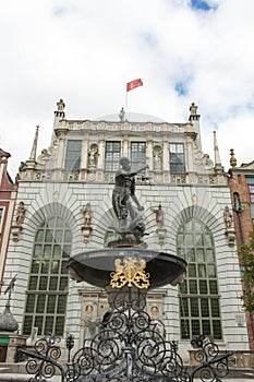 Fountain of Neptune in Gdansk