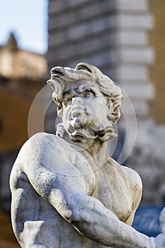 Fountain of Neptune, Piazza Navona, Rome, Italy