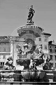 Fountain of Neptune Trento Italy