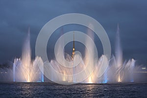 Fountain on the Neva River