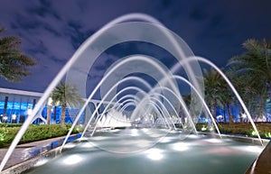 Fountain at night