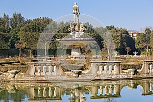 Fountain Ocean by Giambologna in Boboli Gardens, Florence photo