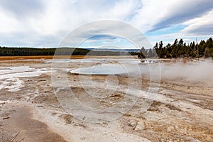 Fountain Paint Pot path in Yellowstone National Park, Wyoming