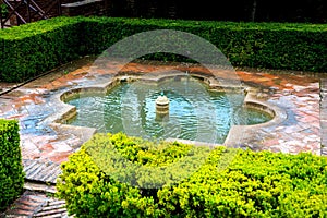 Fountain in Palacio del Generalife photo