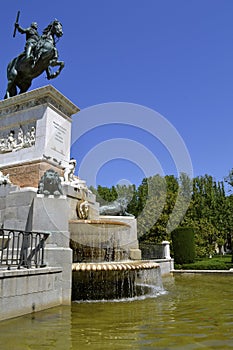 Fountain at the Palacio Real Madrid