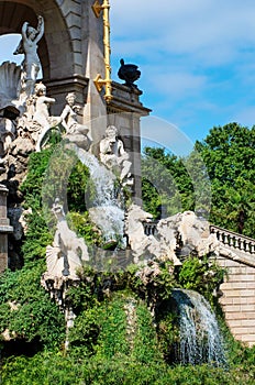 Fountain in Parc de la Ciutadella.Barcelona