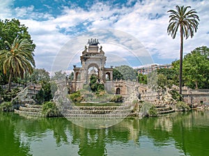 Fountain of Parc de la Ciutadella, in Barcelona, Spain