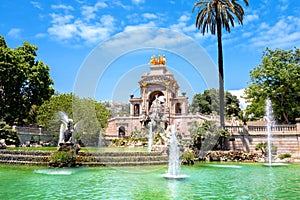 Fountain of Parc de la Ciutadella in Barcelona, Spain photo
