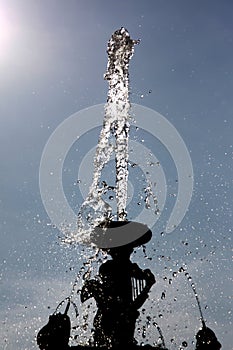 Fountain in the park.